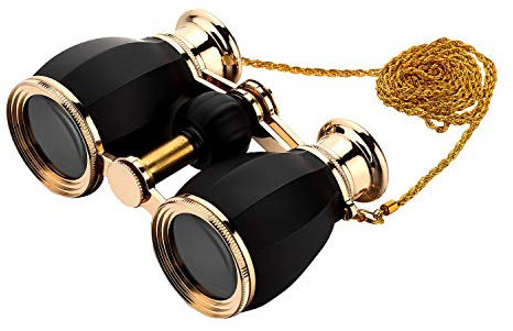 ESSLNB Opera Glasses Binoculars 4X30 Theatre binoculars with Chain and Case Optical Glass Womens binoculars For Theater Concert Women Gift