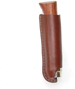 Oopsmark Leather Belt Sheath Compatible with Opinel - Luxury Knife Cover Belt Case