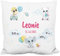 Deko-Kissen als Geschenk zur Geburt fürs Baby – personalisiert für Mädchen und Jungen (Name, Größe, Gewicht, Datum) - 40x40cm, waschbar, inkl. Kissen-Füllung - Babygeschenke (Flauschiges Kissen)
