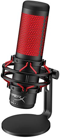 HyperX QuadCast Microphone de Jeu à condensateur USB pour PC, PS4 et Mac
