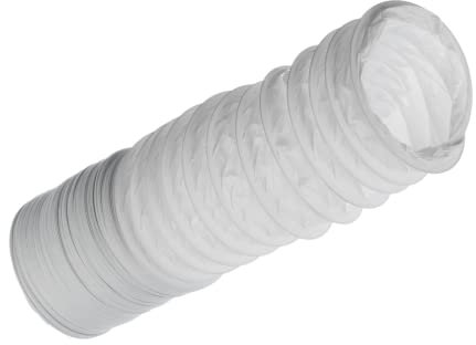 Ø 125mm - 6m PVC Abluftschlauch - Schlauch - Abzug - Abluft für Klimaanlagen, Wäschetrockner, Abzugshaube Trocknerzubehör