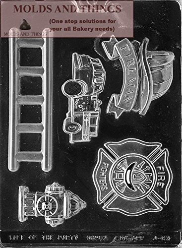 Feuerwehr-Set, Schokoladen-/Süßigkeitenform, Dankeschön-Form, Frontline-Helden, Schokolade, Süßigkeitenform, Feuerwehrmann, Schokolade, Süßigkeitenform, Form