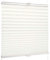 SchattenFreude Basic Klemmfix-Plissee für Fenster | Mit Klemm-Haltern | Ohne Bohren | Naturweiß, Breite: 130cm x Höhe: 130cm