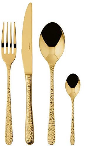 SAMBONET - Servizio 24 Pz Monoblocco Venezia Pvd Gold