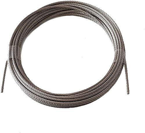Drahtseil 3mm 15 Meter Geländerseil Edelstahl 7X7 EN 1.4401 mittelweich A4 NIRO, Nirosta