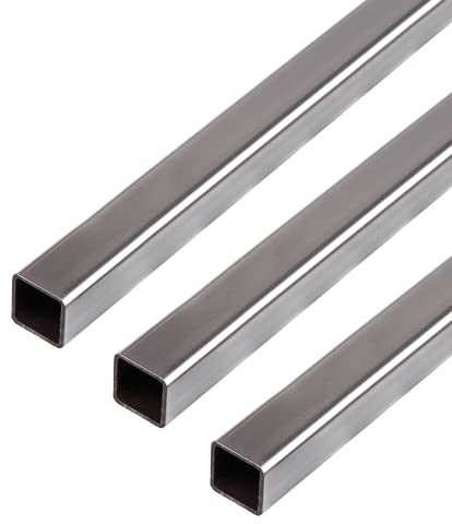 Alberts 423773 Vierkantrohr | Stahl | 1000 x 20 x 20 mm | 3er Set
