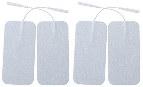 DOITOOL Elektrodenpads 4Pcs Elektrische Stimulation Pad Reusable Selbst Stick Akupunktur Massage Gel Pad Nicht Reizend Elektrode Pad für Home Shop Selbstklebende Elektrodenpads