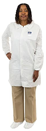 INTERNATIONAL ENVIROGUARD Disposable Microporous Lab Coat, PK30 (XL)