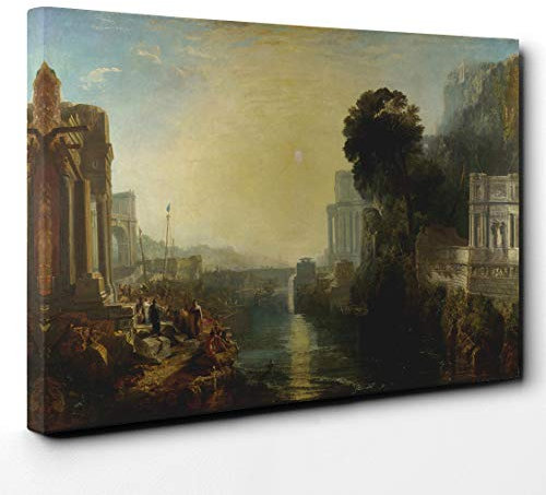 Big Box Art J.M.W. Turner Dido Building Carthage Canvas Wall Art Print Ready to Hang Picture, 30 x 20 Inch (76 x 50 cm), Multi-Coloured