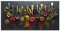 ARTland Spritzschutz Küchenrückwand aus Alu für Küche Herd Spüle Motiv 120x60 cm (BxH) Essen, Trinken & Genuss Lebensmittel Fotografie Bunt Kräuter Gewürze Schiefer U1UJ