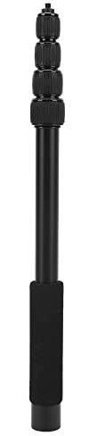 PUSOKEI Portable Mic Boom Pole Arm, Stretchable Handheld Microphone Holder Pole, Soft Foam Handle Mic Extension Arm with universal 1/4 interface, 3kg Load (5 knots)