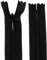 Aerzetix - C61903 - Set di 10 Cerniere Invisibili 60cm Non separabili - Cerniera Lampo - Colore Nero - pelletteria Jeans Pantaloni Vestito Gonna Abbigliamento Cucito
