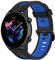 Wownadu 20MM Quick Release Armband Kompatible für Garmin Vivoactive 5/3/3 Music, Venu/Venu 2 Plus, Venu Sq/Sq Music/Sq 2 Music Armbänder Schwarz Blau Sport Band Damen Herren Silikon Ersatzarmband