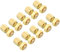 PATIKIL 5mm+6mm M3 Separación Tornillos, 100 Paquete Latón Hexagonal PCB Separadores Tuercas para Base Placas, Computadora Equipos, Circuito Placas, Electrónica, Dorado Tono
