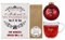 Herz & Heim® Geschenkset zu Weihnachten für die beste Oma/gravierte Christbaumkugel & Teeglas, 100g Früchtetee/mit Wunschname und -text