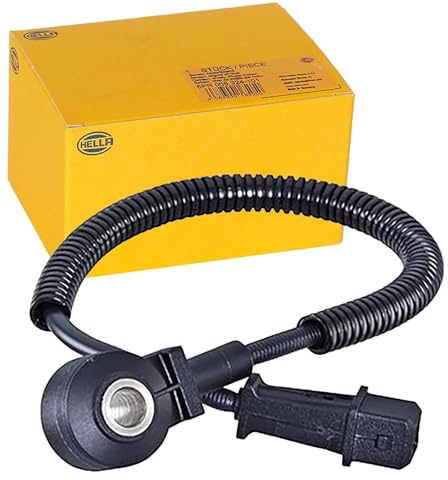HELLA 6PG 013 114-461 knock sensor, 12 V, 2-pin, plug housing shape: rectangular, with cable