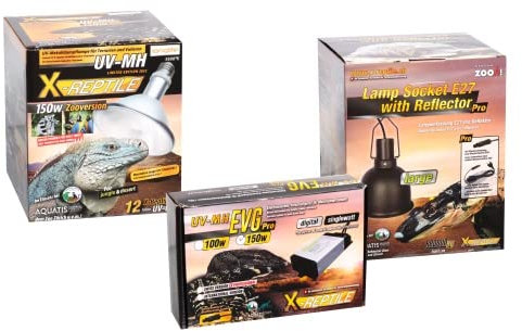 X-Reptile 150 Watt Set (Lampe + Vorschaltgerät + Lampenfassung)