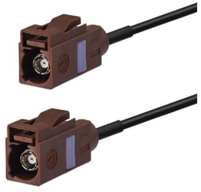 Elecbee Fakra Antennen-F-Typ Braun, Buchse auf Buchse, Pigtail-Kabel, Auto-Verlängerungskabel, 5 m