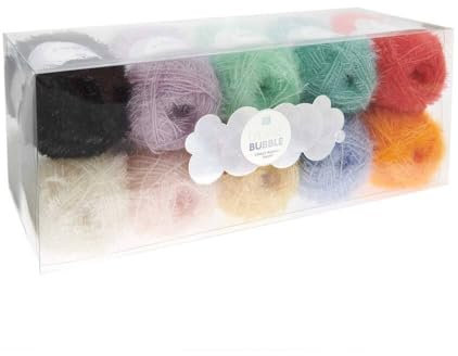 Rico Design Creative Bubble Set, 10 Farben á je 50g (Crazy Bubble Gang)