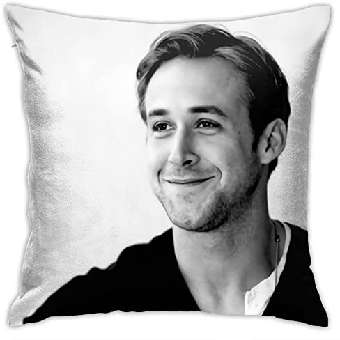 Ryan Gosling Kissenbezüge, Plüsch-Oberfläche, doppelseitig, bedruckt, 45 x 45 cm