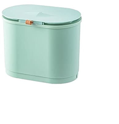 GATEZA Bote Basura Desechos de Cocina domésticos montados en la Pared con Cubierta de baño de baño de Alto Valor. Bote Basura Cocina (Size : S)