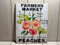 Metallschild Peach Market Farm Frische Pfirsiche Pfirsich Bauernhaus Pfirsich Sommer Frühling Garten Restaurant Café Blechschilder Generisch Vintage-Stil Blechschild Vintage S