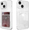 Xerial per iPhone 15 cover con Porta Carte, Custodia trasparente in silicone TPU per telefono, ultra sottile, morbida, antiurto case protettiva, copertura paraurti