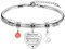 HEYEJET Inspirierende Geschenk Armbänder für Frauen Mädchen Silber Herz Armband mit 26 Buchstaben Personalisierte Geschenke für Freundin Mama Schwestern Kollegin Ehefrau Geburtstags Weihnachten (S)