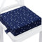 Kindersitzerhöhung Sitzerhöhung Stuhl Kind 32x32x8 cm - Sitzkissen Kinder Booster Seat Stuhlerhöhung Kissen für Kleinkind beim Esstisch Stuhlkissen und Babysitz Marineblau