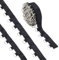 WEBEEDY 5 Yards Schwarze Ösenband Verzierung Ösengurtband 1.5cm Breites Band Kleidung Nähen Verzierung Mit D-Ringen Für Bekleidung Korsett Hemd Kleid Rock Dekoration Silber Metall Auf Band Für Nähen