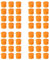 XMSJSIY RCA Dust Caps - 48 PCS Orange - Female Noise Stopper Caps - Dust Proof Plug - RCA Protector Cover - Compatible with Speakers, Amplifiers, AVs, DVD, Home Theater Systems