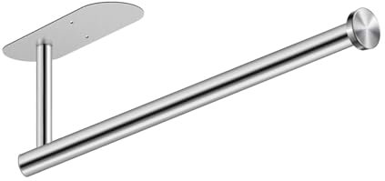 Sinoba Küchenrollenhalter ohne Bohren, Papierrollenhalter selbstklebend Küchenpapierhalter Edelstahl (Silber)