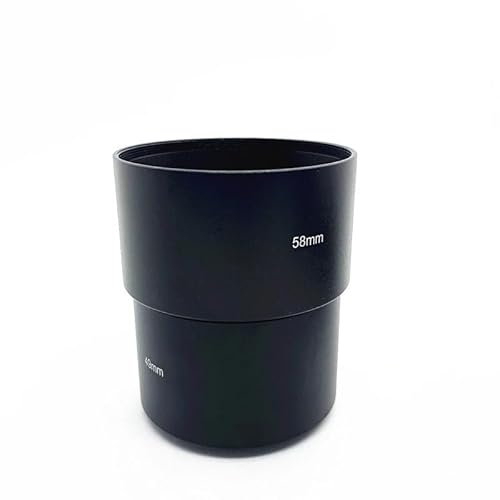 40,5 mm 46 mm 49 mm 52 mm 55 mm 58 mm 62 mm 67 mm 72 mm 77 mm Parasol de Metal Largo for Lente de cámara(58mm)