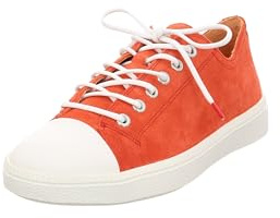 Think! Damen TURNA chromfrei gegerbte nachhaltige Halbschuhe, Scarlet/Kombi 5080