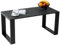 Mex-System Couchtisch - Wohnzimmertisch Modern Perfekt für Büro oder Wohnzimmer - Rechteckiger Kaffeetisch im modernen Stil 105x50x49 cm, Mittel- oder Beistelltisch für Tee und Kaffee, Dunkler Beton