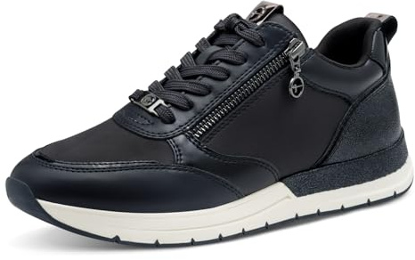 Tamaris Damen Low-Top Sneaker, Frauen Halbschuhe,Wechselfußbett,Freizeit,sportlich,Halbschuhe,straßenschuhe,Strassenschuhe,Navy,36 EU
