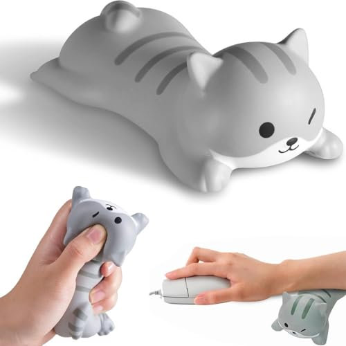 Repose Poignets pour Clavier, Repose-poignets Ergonomique, Repose Poignets Souris, Repose-Coussins pour Poignets, Mignon Coussin pour Poignet pour Bureau école Maison