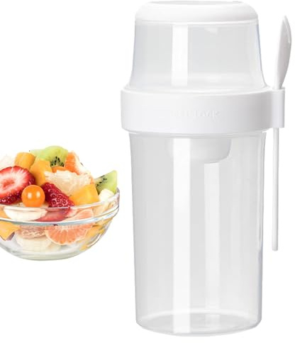 Getreidebehälter – Leichtes Gewicht, stilvoller Milch zum Mitnehmen, Sturdy, tragbarer Behälter, Test, Frühstück, 1070 ml, vielseitig einsetzbar, praktisch
