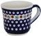 Bunzlauer keramik sehr großer 500 ml Jumbo Kaffeebecher/Teetasse – Ø 11 cm, leicht geschwungene Silhouette, 10 cm hoch (Dekor 41)