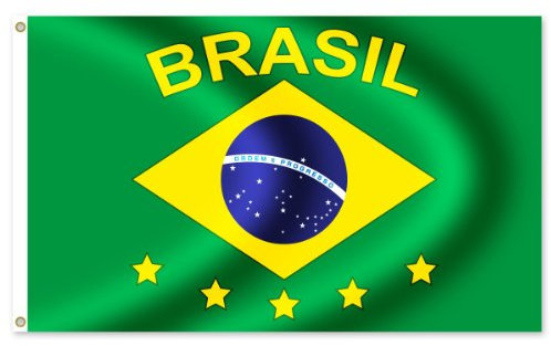 Länder Flaggen Fahnen zur Fußball WM Maße 90x150 cm, Brasil Brasilien