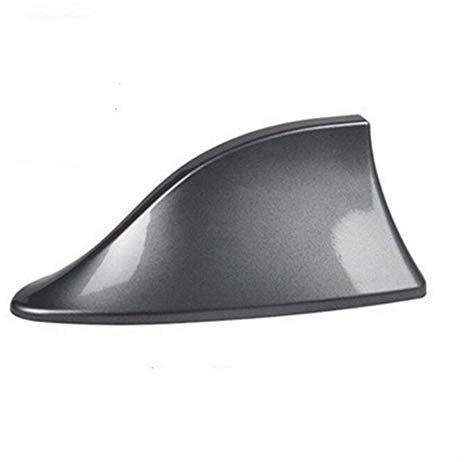 GOZAR Antennes De Signal De Radio D'Antenne D'Aileron De Requin De Style De Toit D'Abs Universelles pour La Plupart des Voitures-Gris