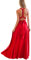 IBTOM CASTLE Femme Robe Longue de Cérémonie Chic Robe Ado Multi-Style Sexy Taille Haute sans Manche Robe Fille d’Eté Bandage de Soirée Cocktail Demoiselle d'honneur Mariage Fête Aniversaire Rouge M