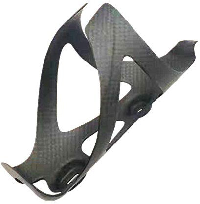 Porte Bidon Fibre De Carbone Porte Bouteille Bidon LéGer Porte Gobelet pour VéLo, VéLo De Route, VTT, VéLos pour Enfants - Noir Matte,Free Size
