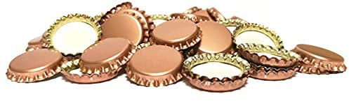 DIAH DO IT AT HOME Crown Caps Metallic - Pack of 100 - Beer Brewing DIAH (Copper Crown Caps)