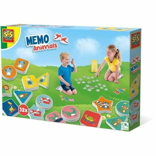 SES Creative 02233 Animal-Memo, Diverse Farben