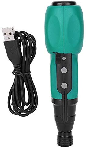 Elektrischer Schraubendreher, 180 W 3.7V 800mAh 500-700 rpm Magnetischer Mini Akkuschrauber Schraubenzieher Set mit LED-Licht und USB-Ladekabel, 20-50 Nm Drehmoment