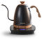 Barismate Electric Stainless Steel Gooseneck Kettle Temperature Control Variable For Coffee Tea Water Pour Over 1200 Watt Quick Heating 1 Liter Boil-dry Protection Touch Screen (Matte Black)