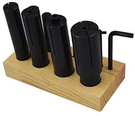 LiGuVCY High Precision Extended Mandrel Set Arbor 1/4 to 1-1/4 Inch Suitable for Lathe Milling 8 Pieces
