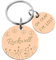 LEREATI Hundemarke mit Gravur Hundemarke Personalisiert Runde Adressanhänger Hund und Katze Hundemarken Hunde Anhänger, Hundeanhänger mit Gravur für Hundehalsband, Katzenhalsband (Roségold)
