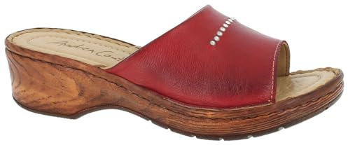 Andrea Conti Damen Pantolette, rot, 40 EU